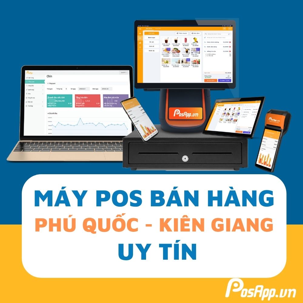 Máy Tính Tiền In Bill Mã Vạch – Phú Quốc Cho Shop Cửa Hàng, Cafe Nhà Hàng