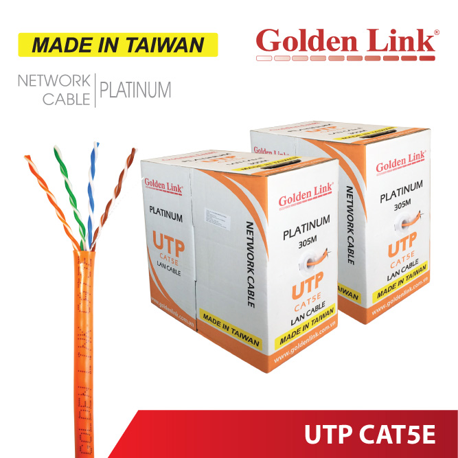 CÁP MẠNG GOLDEN LINK PLATINUM UTP CAT 5E