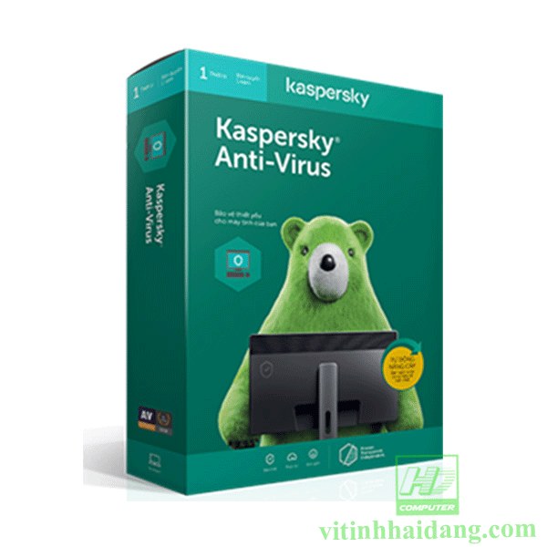 Phần mềm diệt virut Kaspersky Antivirus (1PC/12T)