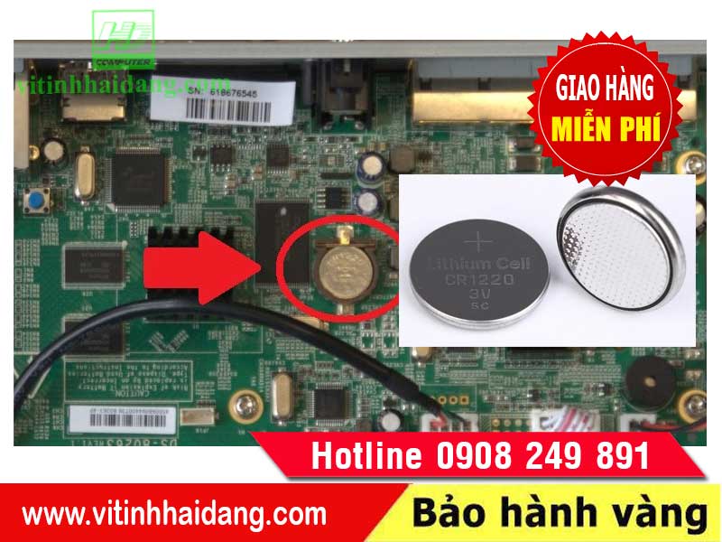 Pin cmos dành cho đầu ghi HIKVISION, DAHUA, UNV, VANTECH,... không lưu được thời gian