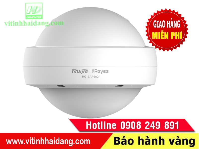 Thiết Bị Mạng phú quốc Wifi Ruijie RG-EAP602 (Dual Band Ceiling Mount Access Point, Qualcomm)