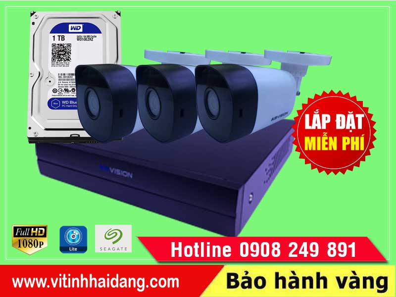 Trọn bộ 3camera Full HD