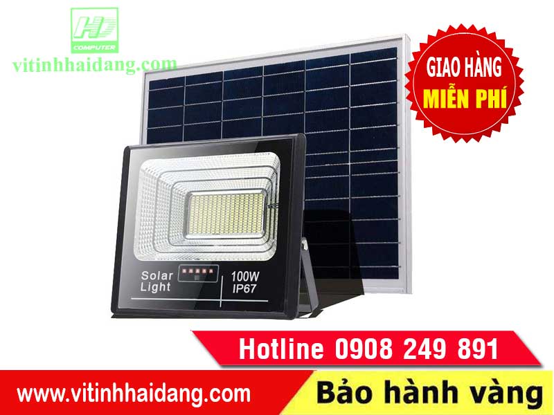 Đèn năng lượng  mặt trời phú quốc 100W chính hãng giá rẻ